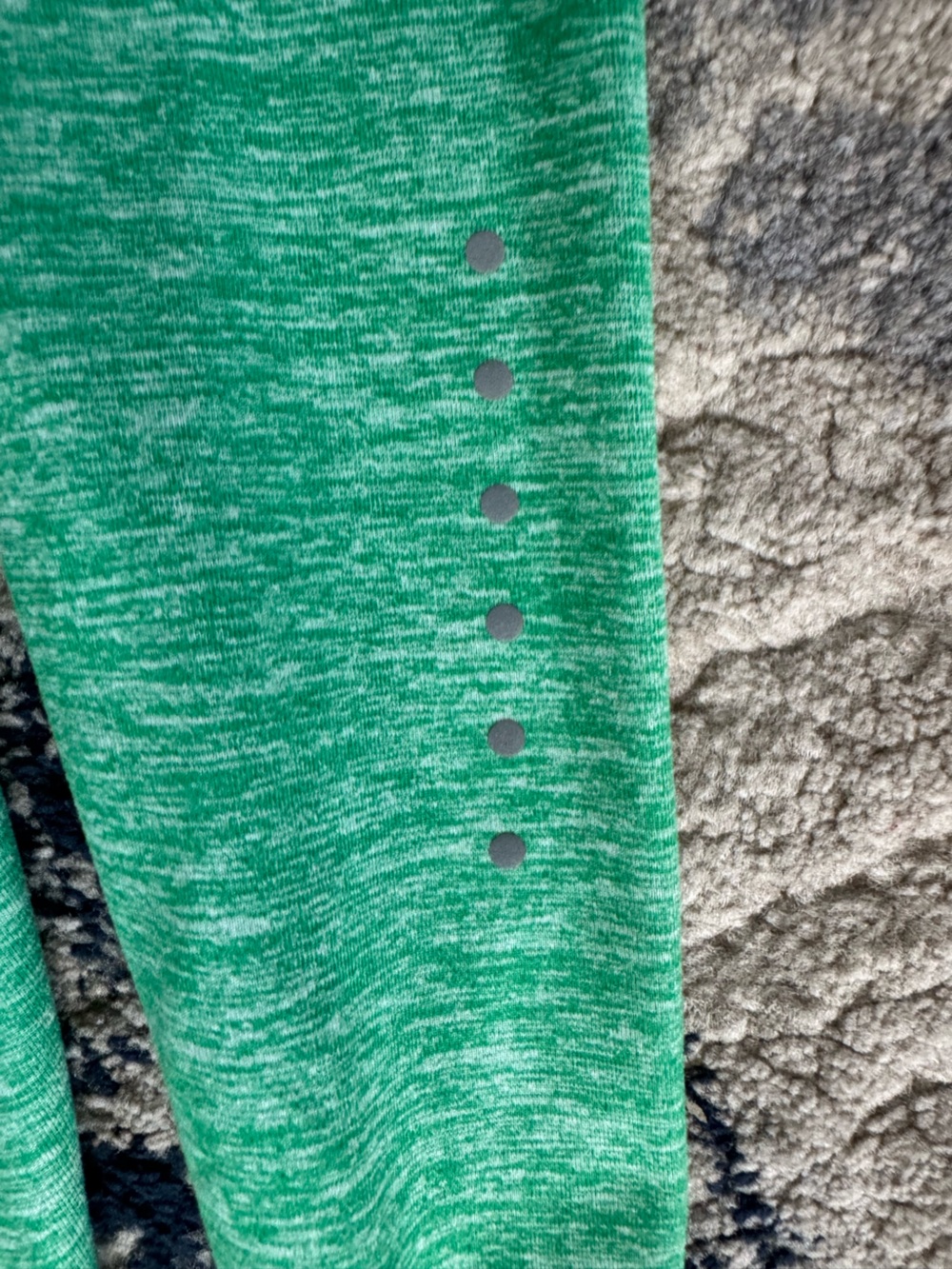 Nike Women's Heather Green Quarter-Zip Pullover - Picture 5 of 6